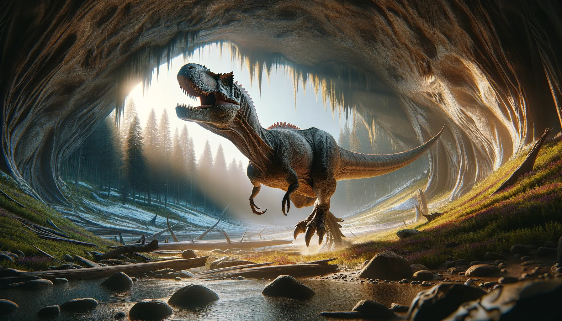 Carnotaurus in its natural habitat