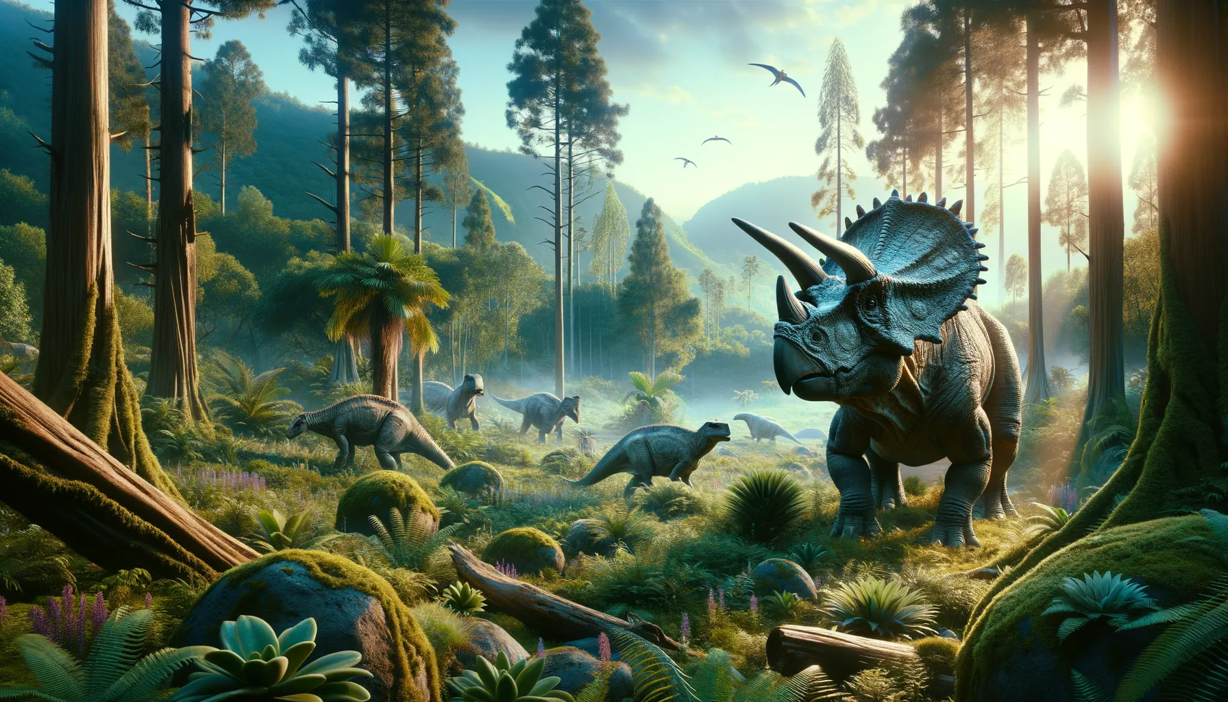 Graciliceratops in its natural habitat