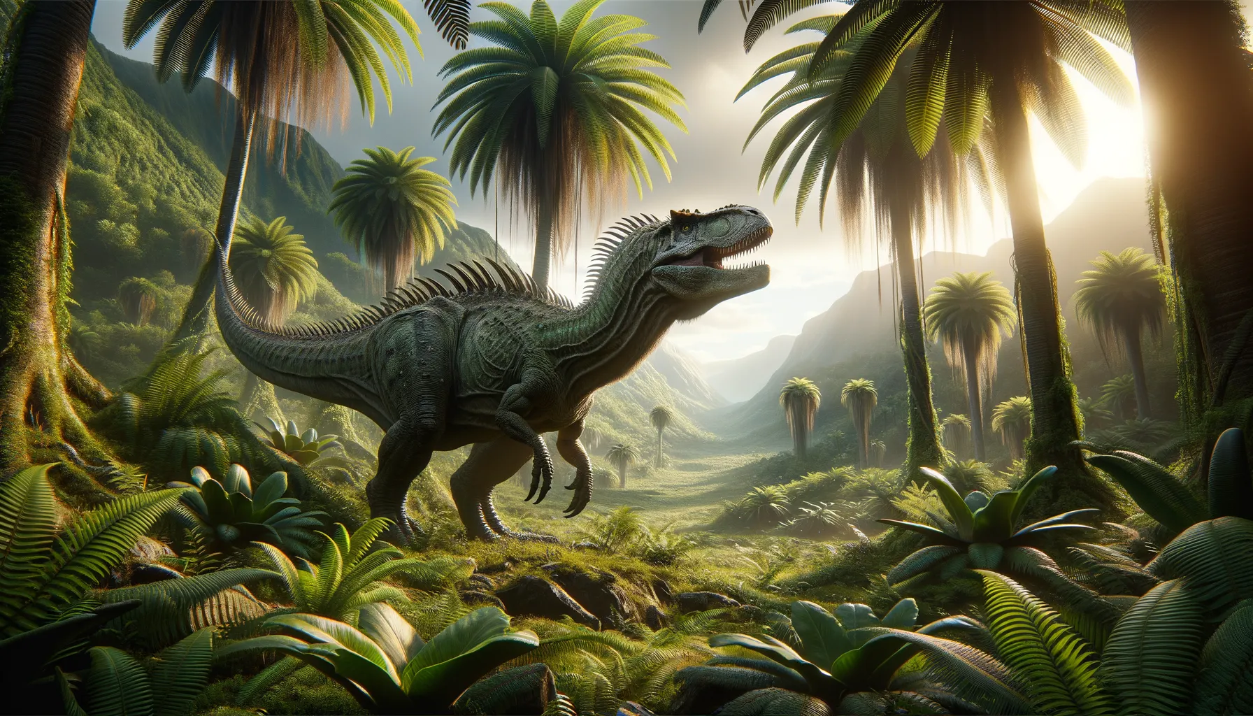 Hylaeosaurus in its natural habitat