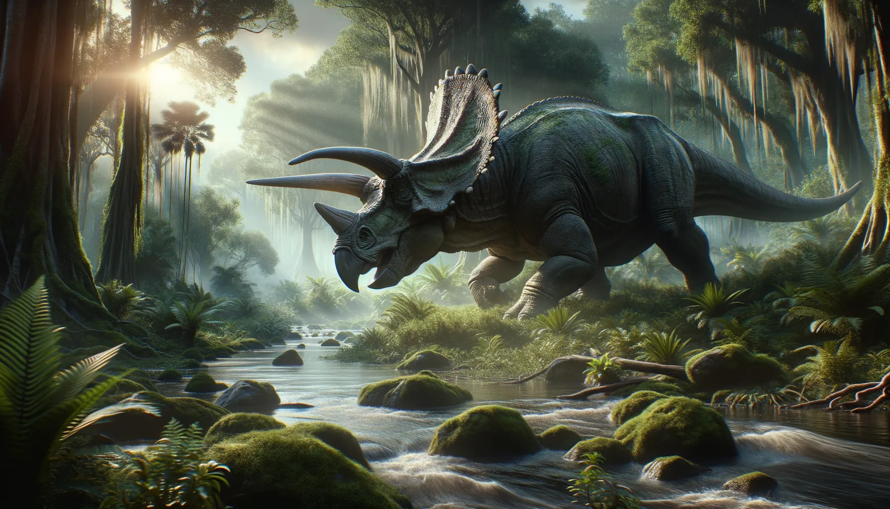 Montanoceratops in its natural habitat